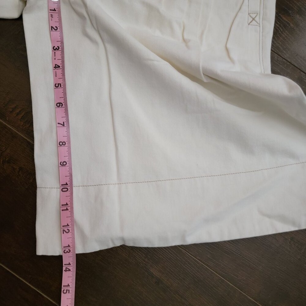 Free People Sadie A Line Long Trouser Shorts Tailored 90s Womens 8 Old Money - Picture 7 of 9